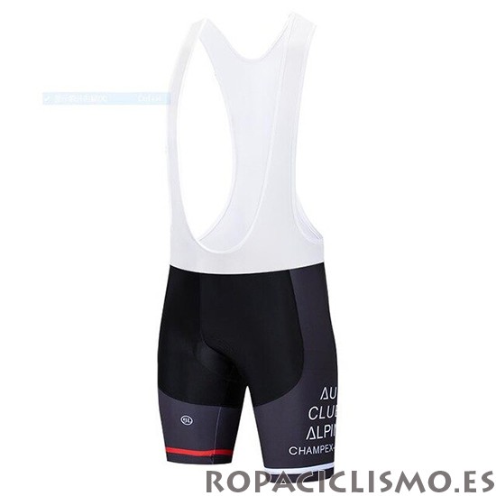2020 Maillot IAM Tirantes Mangas Cortas Blanco Rojo Negro